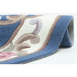 THEKO Ming Handtuftteppich 150 x 150 cm Blau
