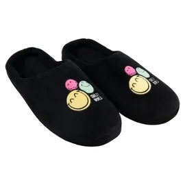 UNITED LABELS Smiley Puschen Schwarz 39