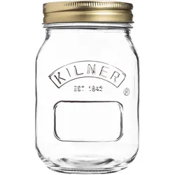 KILNER Einmachglas mit Schraubdeckel 0,5 Liter Vorratsglas
