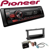 Pioneer 1-DIN Autoradio USB AUX Android Set für Ford S-Max Facelift ab 2007