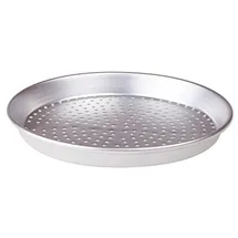 Baldassare Agnelli Pentole Agnelli Pasteria und Pizza-Kuchenform, rund, aus Legierung, 3003, gelocht, Aluminium, 50 x 50 x 3 cm