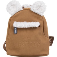 Childhome Childhome, Kindergartentasche, Kinderrucksack My First Bag 'Suede-Look', Braun