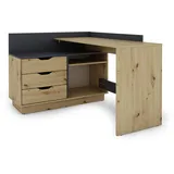 byLIVING Winkelschreibtisch Belfast Breite 129 cm,