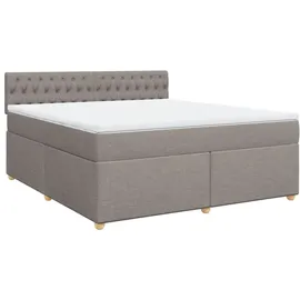 vidaXL Boxspringbett 180 x 200 cm Taupe