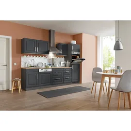 kochstation KS-Stockholm Küchenzeile 280 x 60 x 0 cm grau