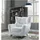 Atlantic Home Collection Sessel Shawn mit Teddystoff, weiß, Polyester, 88 cm x 91 cm 98 cm, SHAWN-SW02