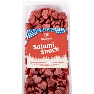 WURSTBARON® - Salami Mini Herzen - Original Wurst Snack Herzchen aus Bayern - 500g Big Pack - Snackbox Sticks