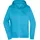 James & Nicholson Damen Kapuzen Sweatjacke JN755 turquoise M