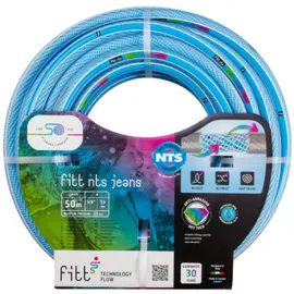 Fitt NTS jeans 5/8" (15mm) 50 m - Robuster und Flexibler Gartenschlauch für eine Intensive Nutzung