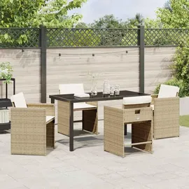 vidaXL Garten Essgruppe 5-tlg. Beige