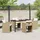 vidaXL Garten Essgruppe 5-tlg. Beige