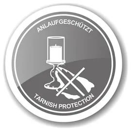 Edzard Kerzenleuchter Windlicht Mascha, Höhe 34 cm, edel versilbert, anlaufgeschützt, mit Glasaufsatz,