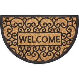 HANSE HOME Welcome 45 x 75 cm Braun/Schwarz