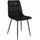 House Nordic Polsterstuhl Velours schwarz 2er Set