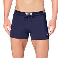 Puma Herren Puma Zwembroek met logo voor heren Swim Trunks, Navy, S