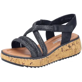 Rieker Freizeitsandalen Herren Schwarz 42