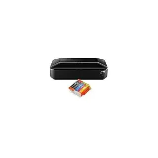 IC-Office iX6850 Farbtintenstrahl Drucker DIN A3+ (Bürodrucker, Fotodruck, Textdruck, 9.600 x 2.400 DPI, WiFi, WLAN, USB, Direktdruck, Print App) schwarz + 5 XL Tintenpatronen