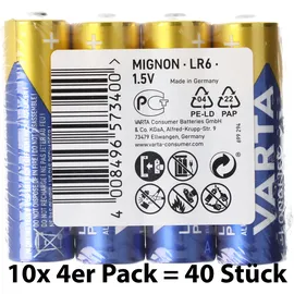 Varta Longlife Power AA 40 St. Box in Folie