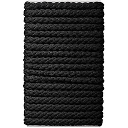 buttinette Kordel für Bekleidung, schwarz, 8 mm Ø, Länge: 5 m
