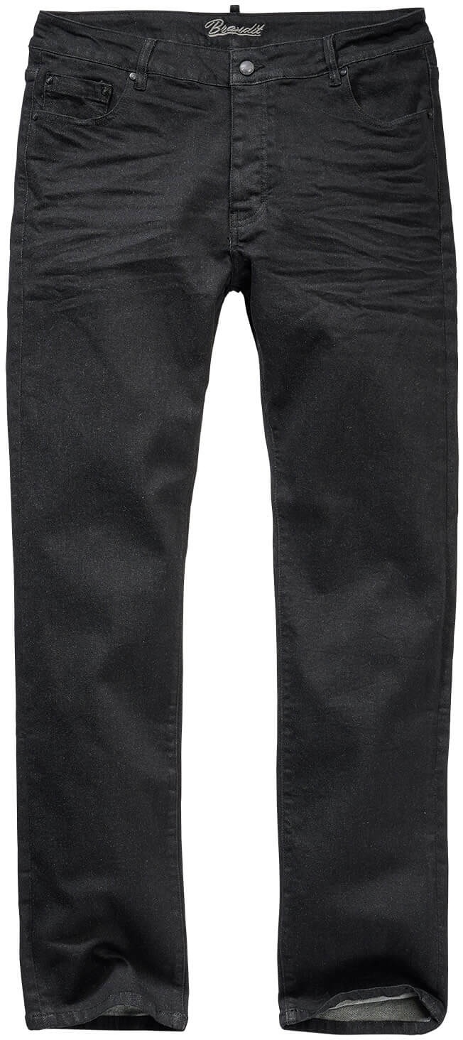 Brandit Mason Denim Pants unwashed schwarz, Größe 31/34