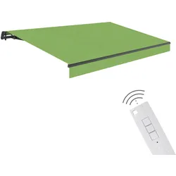 Wasabi - Motorisierte Außenmarkise 3x2,5 Green – Acrylstoff