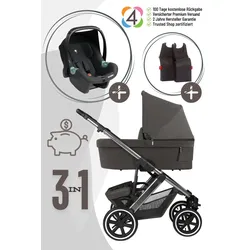 ABC Design Salsa 5 Air 3in1 Aktion inkl. Babyschale und Adapter, Farbe Kinderwagen: Avocado