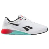 Reebok Nano X5 Sneaker, Ftwr White/Black/Energy Red 39