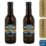 2 x Leinöl - Lausitzer Gold (kaltgepresst ungefiltert Premium Leinöl), 2 x 250ml