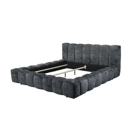 Möbel Kraft Bexley 180 x 200 cm Schwarz