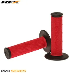RFX Paar Zwei-Komponenten-Griffe Pro-Serie schwarze Enden (Rot/Schwarz), schwarz