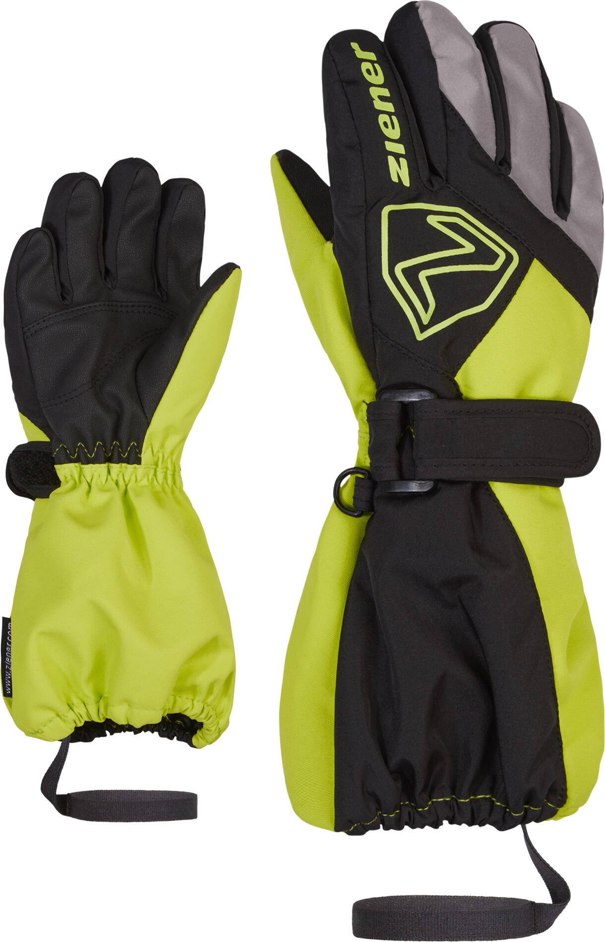 Ziener Lauro ASR Glove Junior black.lime (12490) 122