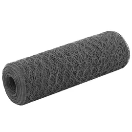 vidaXL Drahtzaun 25 x 50 cm Grau/Stahl