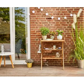 Siena Garden Caruna Tablett Tisch 45 x 70 x 91 cm braun klappbar