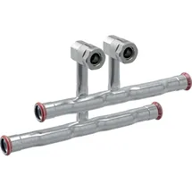 Geberit C-Stahl Anschluss-T-Stücke Set für Vor- und Rücklauf 15 x 15 mm