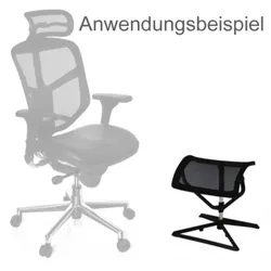 Kadima Design Ergonomische Fußauflage: Netzbezug, höhen-/neigungsverstellbar, Nylon-Polyamid, montiert geliefert. 43x33x46 cm