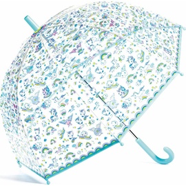 DJECO Unicorn Kinder-Regenschirm Transparent