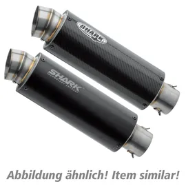 shark performance KOMPLETTANLAGE Carbon für KAWASAKI Ninja 650,Z650,Z650 RS EURO5