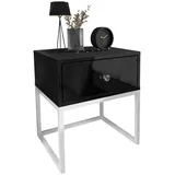lookway Nachtschrank BLANCO Loft 45 x 37 x 53 cm Schwarz