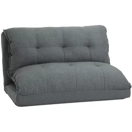 Homcom Bodenstuhl 2-in-1 mit 13 Positionen Verstellbare Rückenlehne für Wohnzimmer, Sessel, Polstersessel