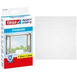 Tesa Insect Stop Standard mit Klettband für Fenster weiß,