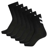 hummel Unisex Hmlchevron 6-pack sokken Sock, Schwarz, 12 EU