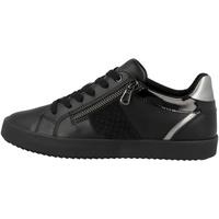 GEOX Mädchen D Blomiee Sneaker, Schwarz, 40 EU - 40 EU