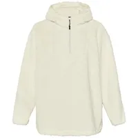 Chiemsee Fleece-Kapuzenpullover mit High-Low-Saum WEISS S