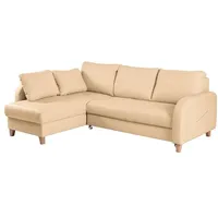 Ecksofa Compact Leder Beige
