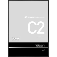 Nielsen Design nielsen Aluminium Bilderrahmen C2, 59,4x84,1 cm (A1), Struktur Schwarz matt