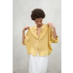 ECOALF für Damen. MCWGASRTAMAR0185S25-990 Hemd Tamara gelb (M), Lässig, Modal, Langarm, Nachhaltig