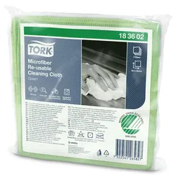 TORK 183602, Mikrofaser, Grün, Kein Muster, Handwäsche/Maschinenwäsche, 90 °C, 3