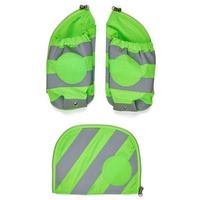 Ergobag Fluo Seitentaschen Zip Set mit Reflektorstreifen Grün