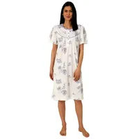 Normann kurzarm Nachthemd Design Knopfleiste am Hals, - 85446