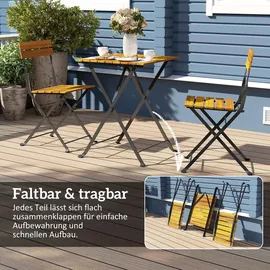 Outsunny Balkonset 3-tlg. Teak